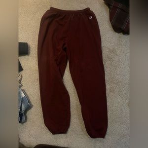 Maroon champion sweatpants XL